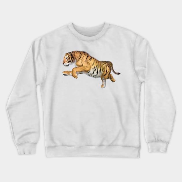 Siberian tiger Crewneck Sweatshirt by Carlosr1946